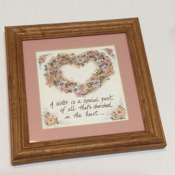 Wooden Framed Sister Quote - Picture 1 of 3